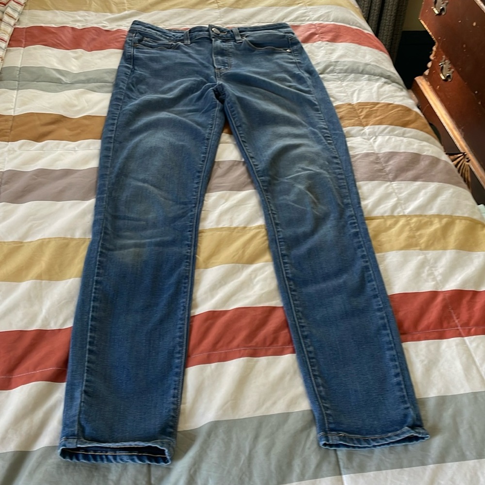 Paige Hoxton Ultra Skinny in medium blue wash size 27